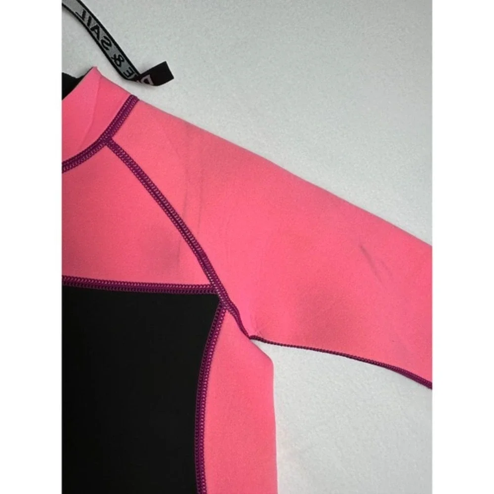 Dive & Sail Manta Kids XL Full Body Wetsuit Pink Purple Neoprene‎ Surf Suit